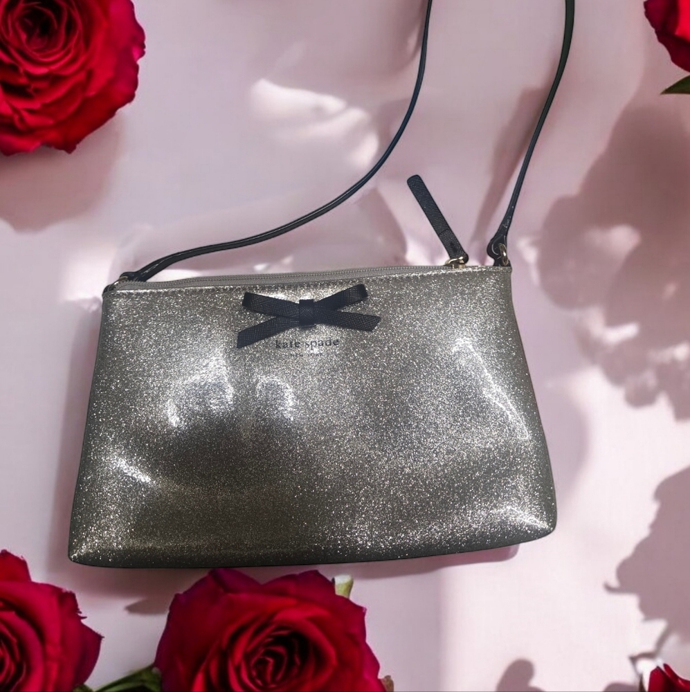 Kate Spade New York Glitter Crossbody EUC
